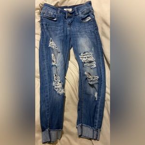 Jean capris pants